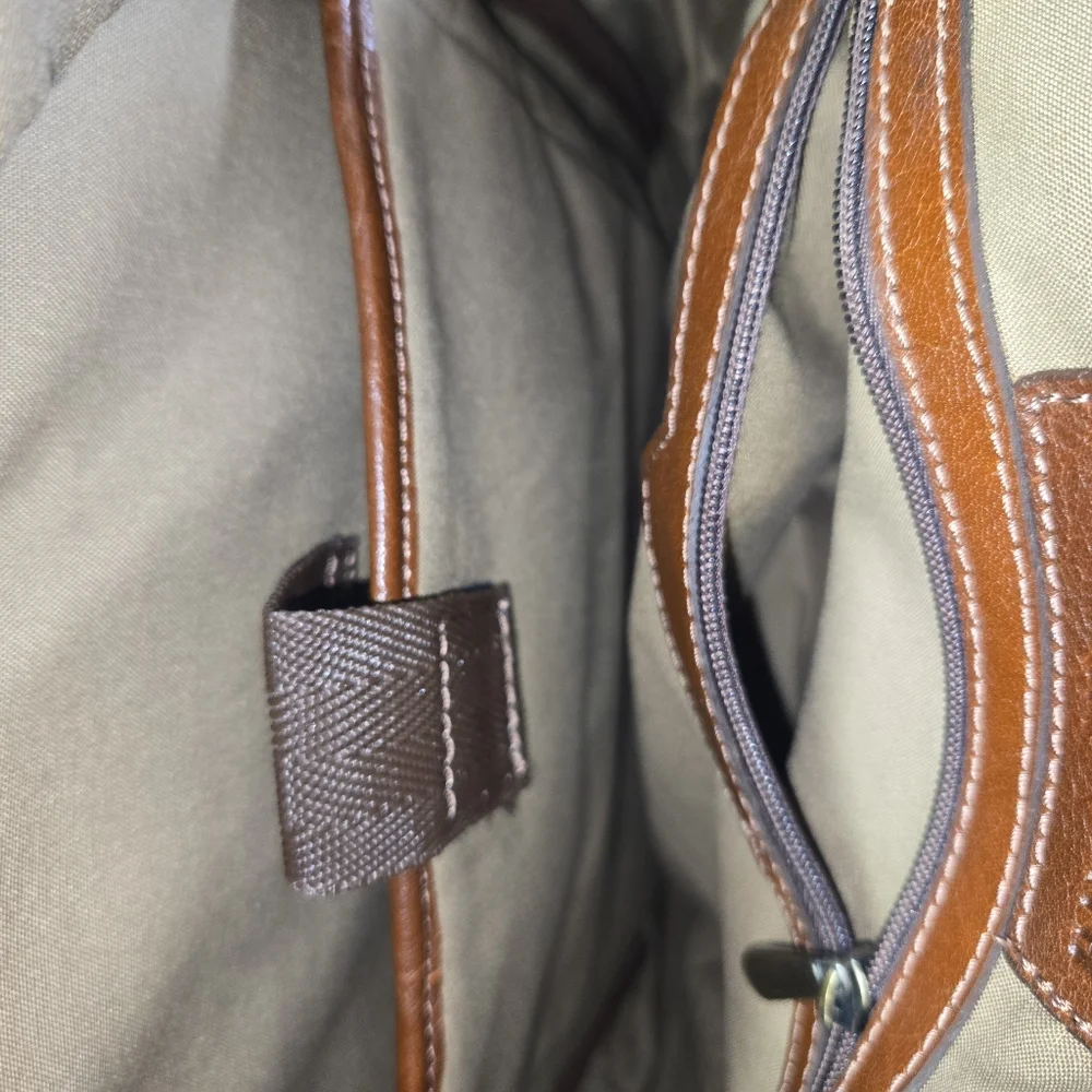 FH Wadsworth Brown Leather Golf Backpack GUC, Clean Interior